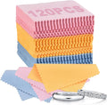 120 PCS Jewelry Cleaning Cloth - 3.15 x 3.15 Inches, Small Polishing Cloths for Jewelry, Sterling Silver, Gold, Brass, Platinum, Silver Cleaner Polish Cloth - 3 Color Mixed (Yellow, Blue, Pink)