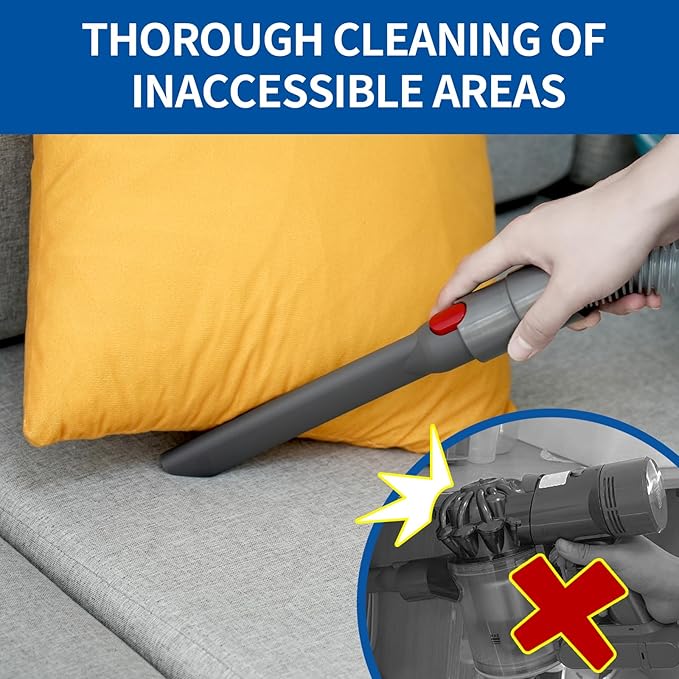Flexible Extension Hose Attachment for Cordless Vacuum Cleaner - Compatible with V15 V8 V7 V10 V11 Detect Torque Drive Outsize Absolute Animal Trigger Motorhead Dyson Model