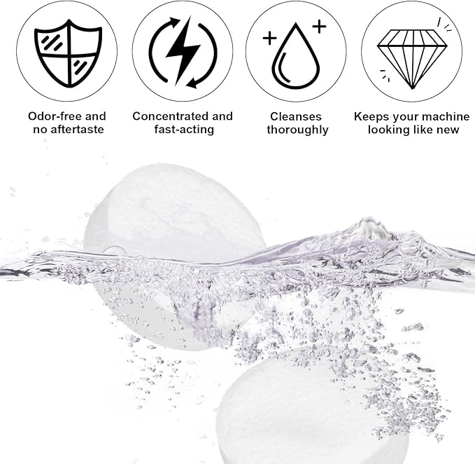 2pcs Espresso Cleaning Discs & 12pcs Cleaning Tablets Compatible with Ninja Luxe Coffee Machine, Silicone 54mm/2.13in Espresso Backflush Disc Tablets