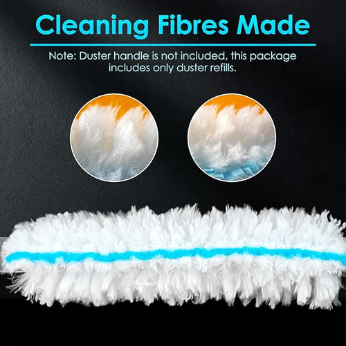 (30 Count) Duster Refills Compatible with Bona Extendable Dusting Kit and The Bona Compact Dusting Kit, Disposable Dust Removal Brush Heads for Electronics, Furniture, Car Interior