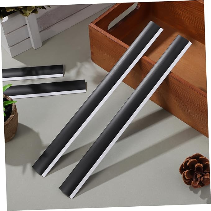 4Pcs Rubber Dustpan Lip Replacement Strips Edge Accessories for Broom Shovels and Cleaning Tools Dustpan Repair Soft Rubber Edges