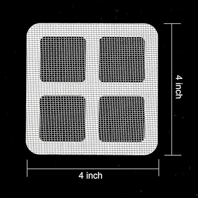 Shower Drain Cover Hair Catcher - 20 Pcs Disposable Hair Drain Stickers Shower Drain Mesh Stickers, Bathroom, Laundry, Bathtub, Kitchen, Sink, for Human and pet Hair (20)