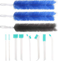 11Pcs Fan Cleaner Brush Set,Fan Cleaning Brush Cobweb Duster,Bendable Cobweb Dust Cleaner