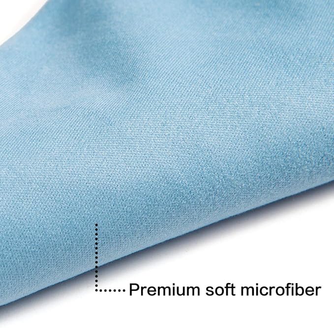 TRIUMPH VISION Soft Eyeglass Pouch 3 Pack - Pouch for glasses Microfiber Screen Cleaning Bag