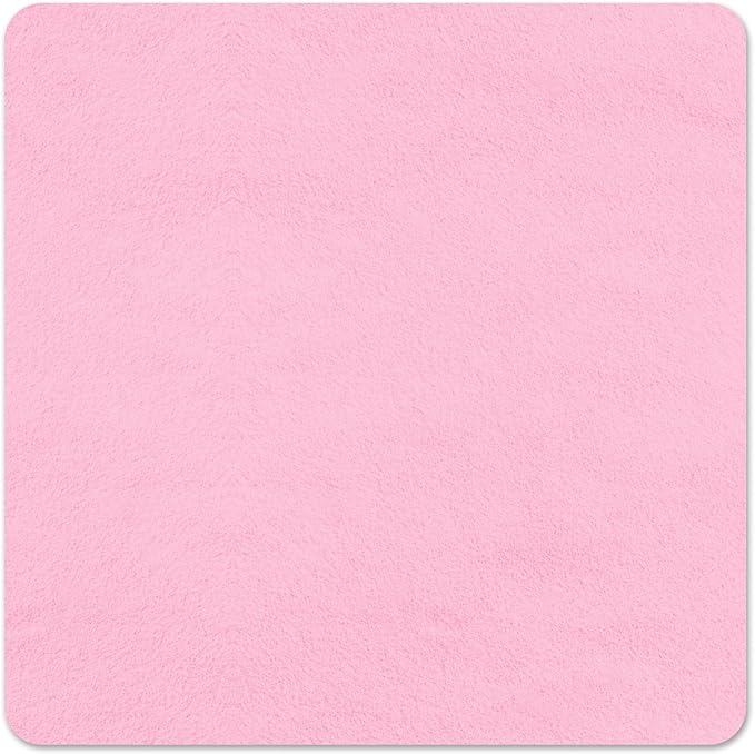 Suede Eyeglass Cloth 15.8 X 15.8 Inches Extra Large Cleaning Cloth Washable, Durable, Ultra-Fine High-Tech Quality Material for Eyeglasses, Lenses, Electronics and Screens, Car Mirrors Pink