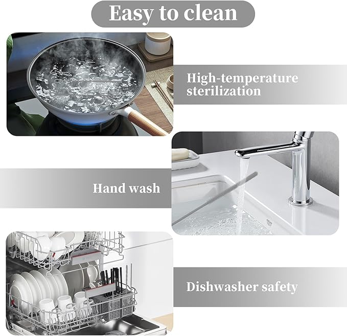2Pcs Silicone Straw Cleaning Brushes, Extra Long, Used for Cleaning Glass Metal Smoothie Straws and StrawCups,Non-Slip Handle Soft and Bendable, 6mm+9mm. (Gray)