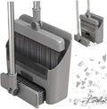 3-in-1 Broom with Dustpan Combo Set Foldable and Rotating Broom and Dustpan Set with Long Handle for Home Office School Dorm with Combo, and, and Dustpa