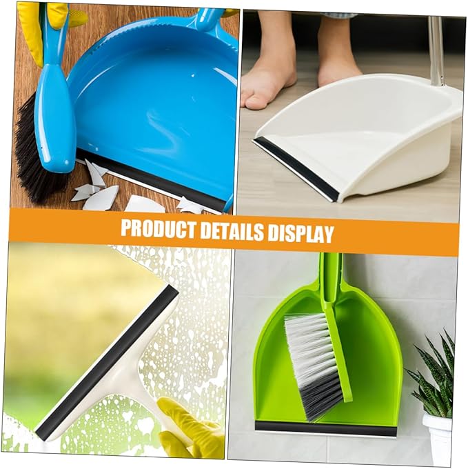 FRCOLOR 4Pcs Rubber Dustpan Edge Strips Inlet Pressing Guards for Enhanced Cleaning Durable Lightweight Dustpan Lip Replacement Suitable for Garden Lobby Use