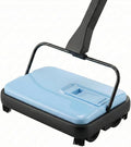 Manual Carpet Sweeper, Electric-Free Quiet Floor Sweeper with 300ml Easy-Empty Dustbin, 6.7” Cleaning Width for Pet Hair, Crumbs, Dust on Carpets, Hardwood, Tile - Home & Office Use (Blue)