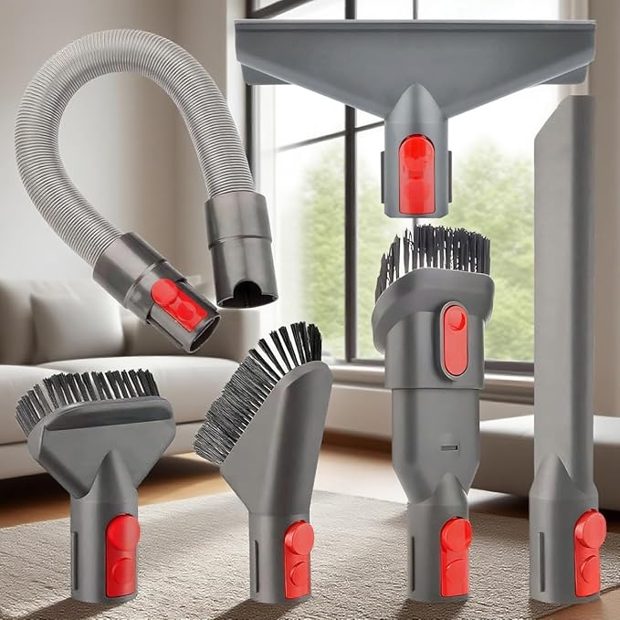 for Dyson Vacuum Attachments Parts Kit V8 V11 V15 V12 V10 V7 Gen5 Cordless Replacement Head, Deep Cleaning of Multi-Functional Accessories, Suitable for Various Settings Such as Homes & Cars