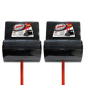 Libman Commercial 917 Lobby Dust Pan and Broom Set (Closed Lid), Black/Red (Pack of 2)