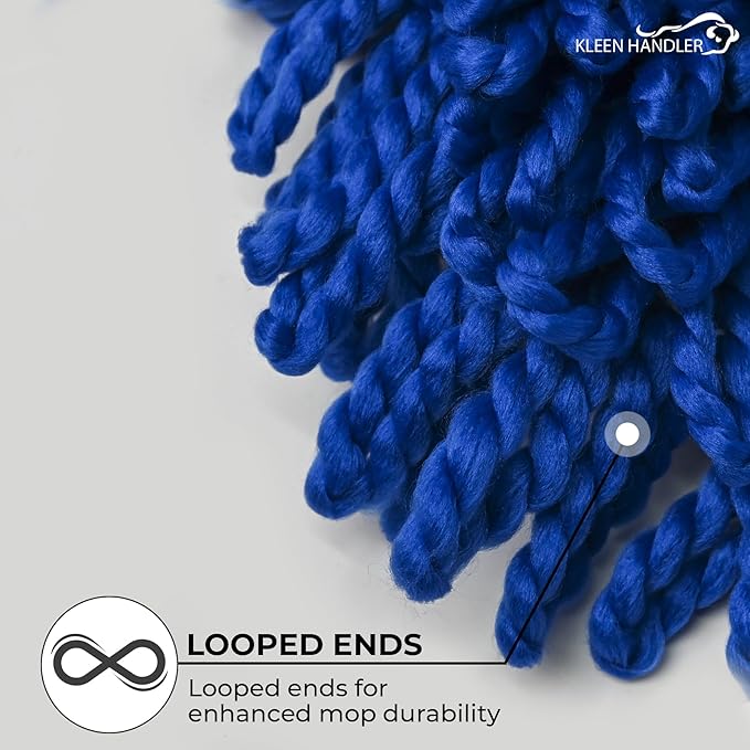 Kleen Handler 24 inch Microfiber Dust Mop | Medium Washable Commercial Mop Head Replacement, Pack of 12