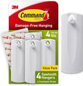 Command Sawtooth Picture Hangers, 4 Frame Hangers and 6 Command Strips, Damage-Free Hanging Sawtooth Frames, No Tools Wall Hook for Home Decor, Holds up to 4 lb