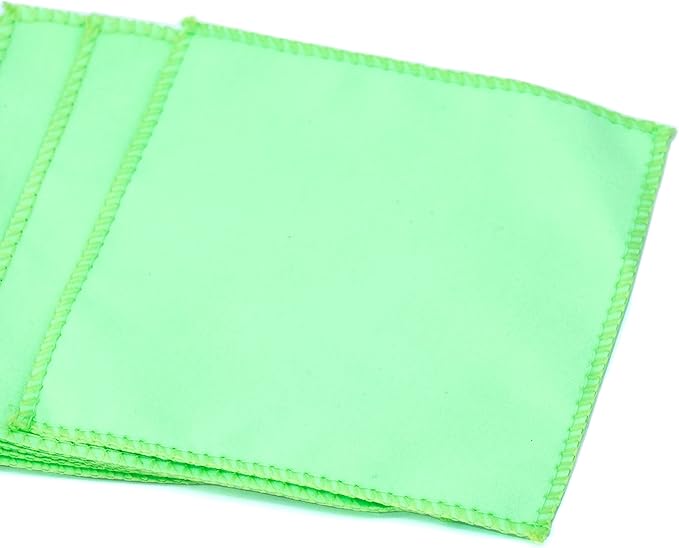 Kiddison Pack of 10 Montessori Polishing Cloths (Green)
