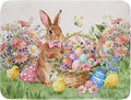Easter Bunny Eggs Dish Drying Mat for Kitchen Counter 18x24 Inch Spring Flowers Large Microfiber Dish Drainer Rack Mats
