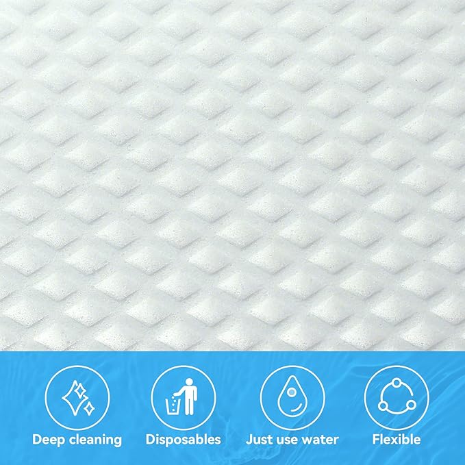 Magic Sponge Eraser Sheets, 35 Pack White Melamine Sponge, Upgrade Convex Point Melamine Eraser for Kitchen Shoe Furniture Bathroom Shower