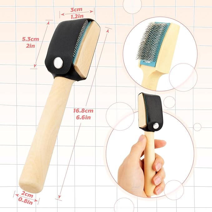 Cosmos 2 Pcs Dance Shoes Brush, Suede Soles Wire Shoes Cleaners Cleaning Brush for Dancing Shoes
