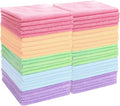 25 Pack Microfiber Cleaning Cloths（11.8x11.8In），Thin Microfiber Towels Bulk, Towels for Home，Kitchen,Cars，Cleaning Rags 5 Colors，Quick-Dry,Lint-Free