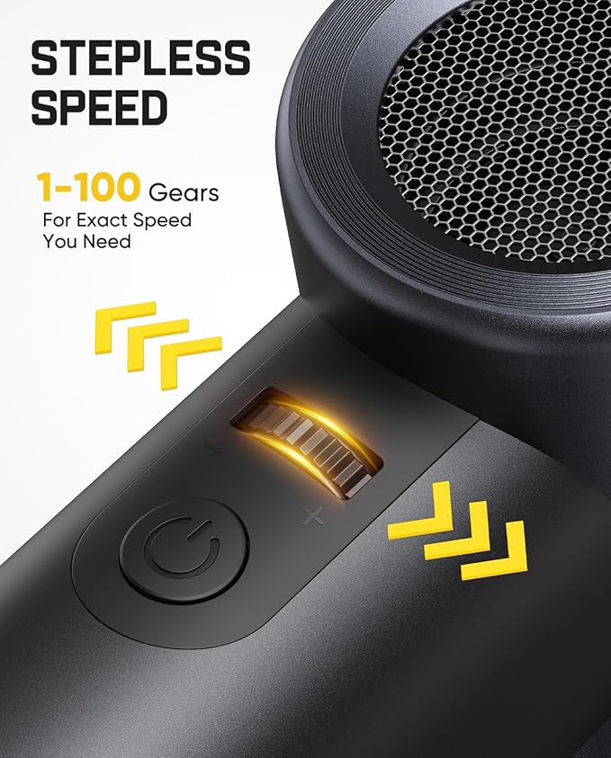 Fanttik Gust B11 Pro Max Electric Air Duster, 150000RPM Brushless Motor, Compressed Air Duster, 100 Gears Adjustable, One-tap Booster, 28.08Wh Rechargeable Battery, Electric Duster for PC, Car, House