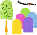 2026 New 360° Electrostatic Duster Refills - Washable & Reusable, High-Density Microfiber, Fits Most Standard Duster Handles, for Home Office Car High Adsorption Duster (1 Handle + 5 Refills)