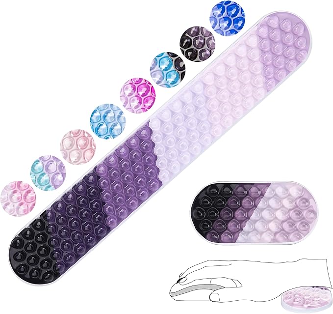 Gel Mouse & Keyboard Wrist Rest Set,Wrist Rest for Computer Keyboard,Mouse Wrist Support,Pain Relief,Cool Touch,Non-Skid