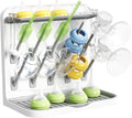 Lifewit Baby Bottle Drying Rack with 10 Hooks, Vertical Rack Dryer with Removable Pacifiers Box, Drip Tray, Space Saving Countertop Holder Organizer for Weighted Straws, Pump Parts