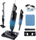 Lightweight Vacuum Cleaners for Home, Unique Vacuum and Mop Combo - 3 Dust Filters/Microfiber Pads, Corded Stick Vacuums & Electric Brooms - 600W 25Kpa Suction for Kitchen, Bedroom, Living Room