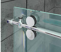 DIYHD 6.6FT Frameless Stainless Steel Sliding Glass Shower Door Hardware,Chrome Finish