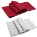 Soundspire 2Pack 88 Keys Piano Keyboard Dust Cover, Velvet Cloth Covers for Digital/Electric Pianos, Upright & Grand Pianos (Red & Gray Anti-Dust Protectors)