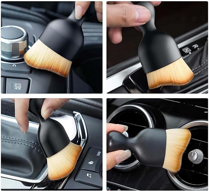 Automotive Interior Dusting Brush, Car Interior Cleaning Soft Brushes, Car Interior Beauty Brush, Suitable for Cleaning Car Interior, Dashboard, Air Conditioning Vents, Leather, Keyboard (1 Pack)