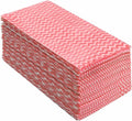 Reusable Cleaning Towels Handi Wipes Reusable Cloths Disposabel Dish Cloths Dish Towels Dry Handy Wipes Big Durable Absoebent 40 Count, Red