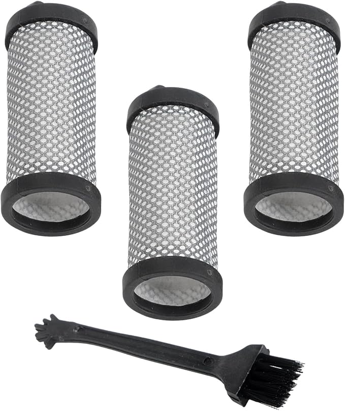 Washable HEPA Filters Compatible with for JIGOO T600 Mattress Vacuum Cleaner 99.97% Filtration Efficiency Reusable Replacement Set with Cleaning Brush