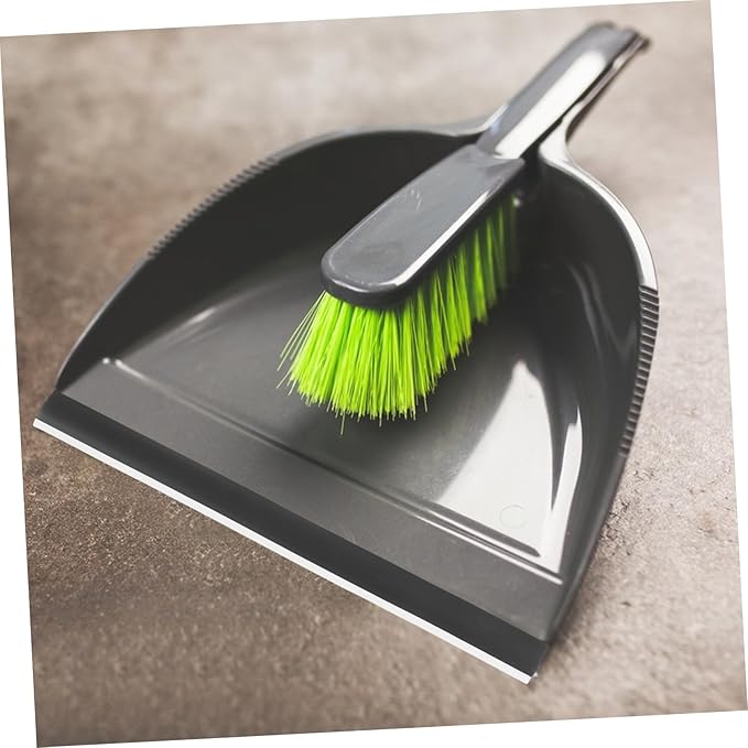 HANABASS 4pcs Rubber Dustpan Edge Strips Replacement Pressing Strips for Enhanced Sealing and Quiet Cleaning Fit Soft Edges for Efficient Dustpan Performance