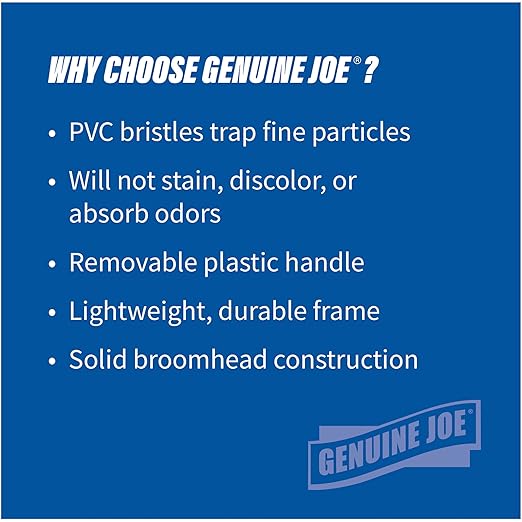 Genuine Joe GJO58562 Lightweight Manual Angle Broom, 7" Bristles