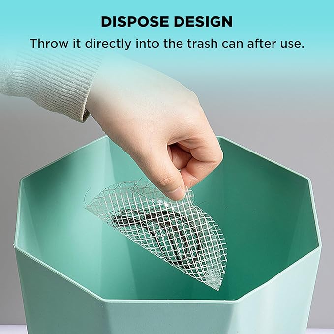 35 Pack Disposable Floor Drain Stickers, Hair Drain Stickers Disposable Shower Drain Hair Catcher Bathroom Accessories Bathtubs Mesh for Bathroom,Kitchen,Shower,Laundry (V-Round)