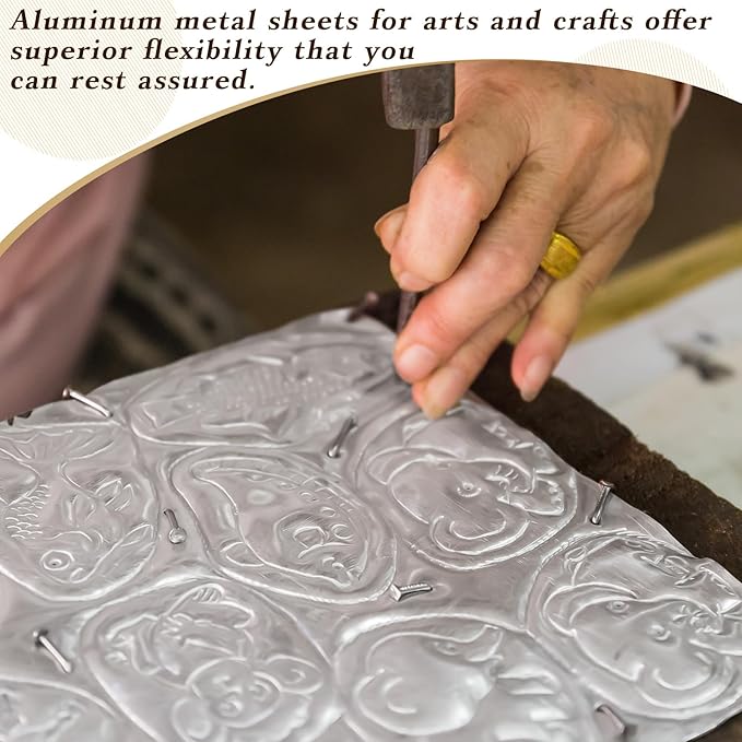 1 Roll Widen Aluminum Metal Crafts DIY Foil 18 Inch x 10 ft x 0.1 mm Thick for Art Project Aluminum Flashing Roll Wide Sheet Multipurpose Metal Sheets for DIY and Crafting Projects (Silver)