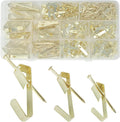Aynoo 184 Pieces Picture Hanging Kit,Coat and Towel Wall Hooks,3 Size Picture Hooks Including 20/30/50 lbs,Metal with Nails