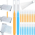 30Pcs Shower Head Cleaner Tool Set, Multi Size Shower Head Cleaning Brush for Small Hole Anti-Clogging Nozzle with Storage Boxes, Showerhead Nozzle Unclogger Picks for Household Bathroom