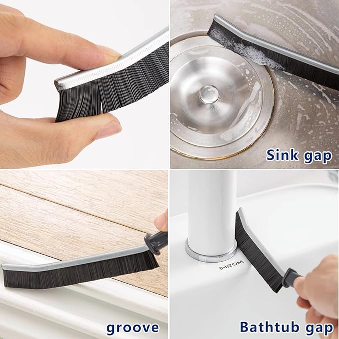 9Pcs Crevice Cleaning Brush Set,Hard Bristle Cleaning Brushes for Fan Blades, Screen Mesh, Floor, Appliance Gaps