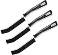 3 Pcs Crevice Cleaning Brush, 23cm Toilet Brush - Non-Slip Grip, All-Surface Safe (Tile, Glass, Car) - Bathroom Cleaning Supplies for Toilet, Window Tracks - Space-Saving Hanging Design