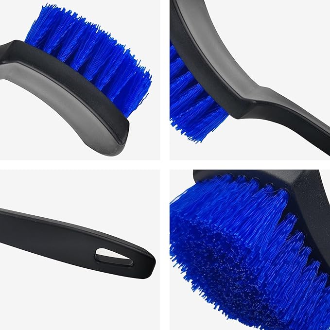 Car Cleaning Brush,Tire Brush,Cleaning Brush, Tire Brushes for Cleaning Rims Cleaning Brushs for Car Interior and tire (Blue+Black)