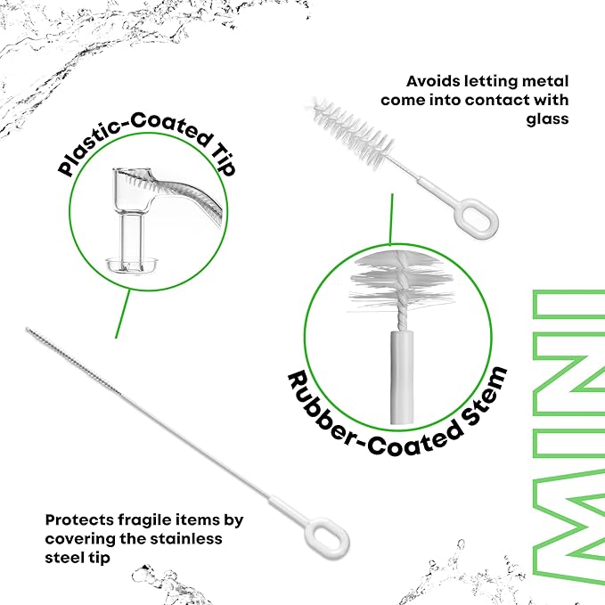 P.Perfect | Mini 6pcs Brush Pack | Non-Scratching | Pipe Cleaner for Small Pipe and Tube Cleaning Brush Kit, ASC132PN22
