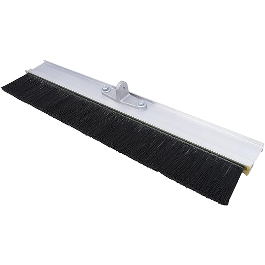 MARSHALLTOWN Aluminum Backed Concrete Broom for Finishing, Polypropylene Fibers, 24 Inch, Made in The USA, 423