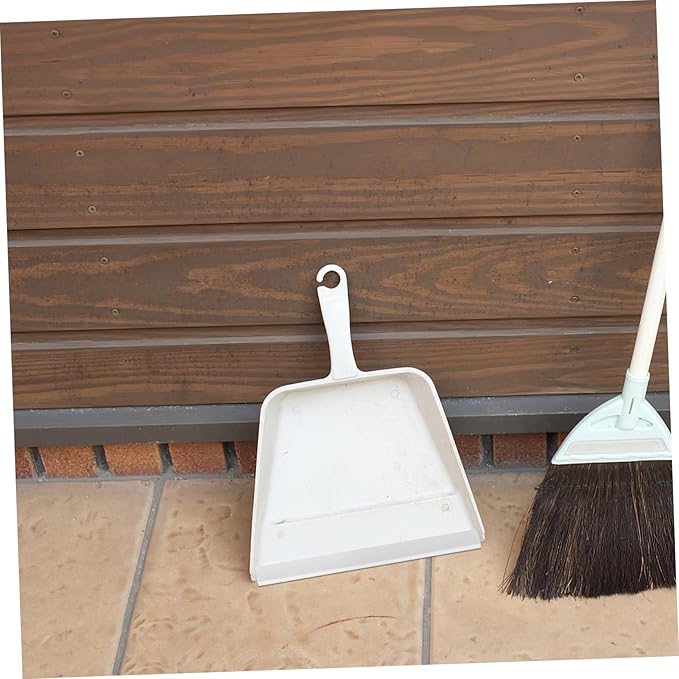 FRCOLOR 4pcs Rubber Dustpan Lip Replacement and Edge Strip Grey Broom Accessory for Cleaning