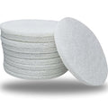 10 Pack 6 Inch Multipurpose White Scrubber Scouring Pads Flocking Scuff Pads -Hoop and Loop Scuff Pads Conditioning Discs Polishing Pad for Furniture Automotive Cleaning, Rust Removal (2000 Grit)