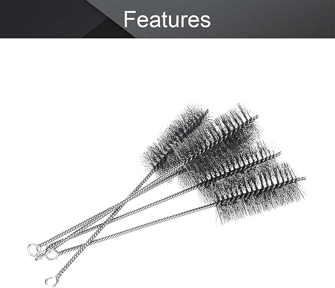 Utoolmart Steel Wire Cleaning Brush - Spiral Power Brush, 2.0-inch Diameter 12-inch Length, 5PCs