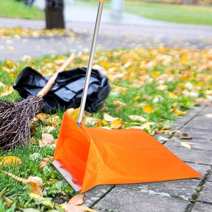 Windproof Trash Grabber with Clamp and Dustpan 33.07X20.07X12.20In Outdoor Indoor Garbage Pickup Tool with Durable Dustpan for Efficient Waste Collection