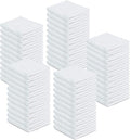 100% Cotton Terry Towels Cleaning Cloths Pack of 100 (12 x 12 Inches) White Cotton Terry Cloth Bar Rags White Bar Towels, Multipurpose High Absorbent Terry Towels for Cleaning Auto Detailing Painting