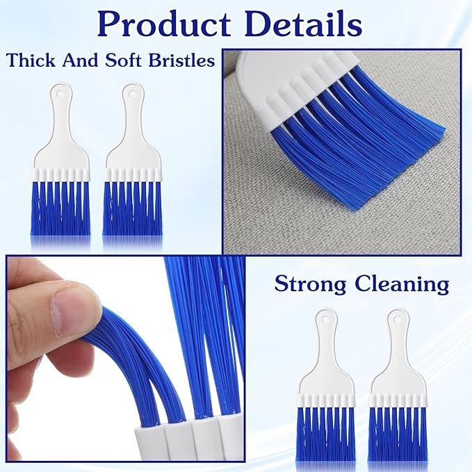 4 Pcs Refrigerator Coil Cleaning Brushes Dryer Vent Cleaner Brush Air Conditioner Condenser Cleaning Brush