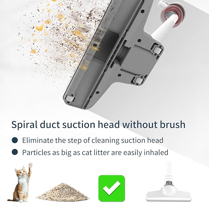 Stick Vacuum Cleaner, Corded Handheld Vacuum Cleaner Mini Electric Broom for Pet Hair Hardwood Floor Cat Litter Carpet Cleaning (16ft-Cord)